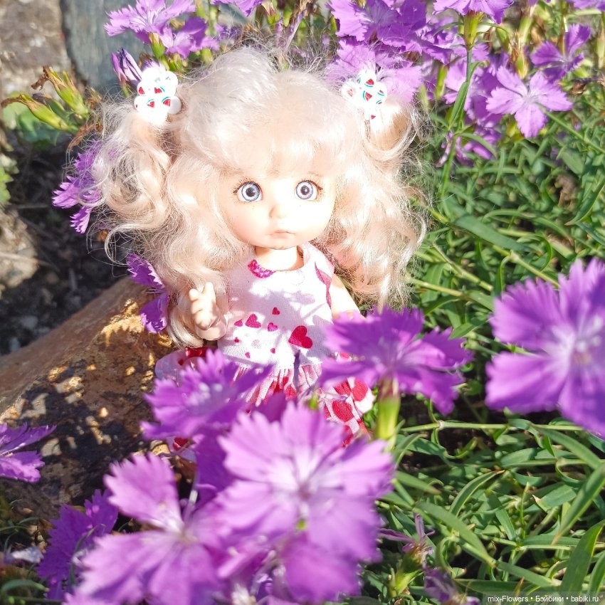 Летний сад, цветы и Джесси