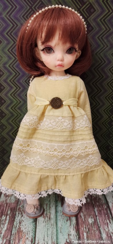 Пошили платье из батиста — Одежда и обувь для кукол своими руками: фото (фото 9)