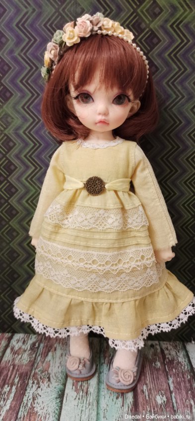 Пошили платье из батиста — Одежда и обувь для кукол своими руками: фото