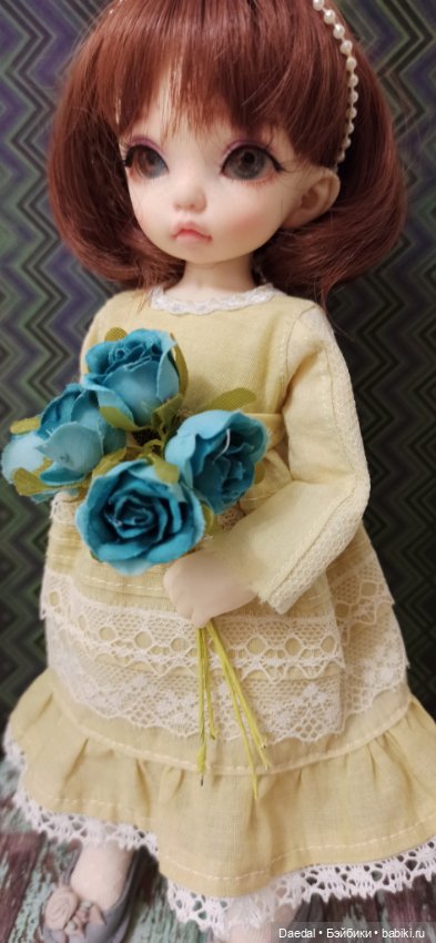 Пошили платье из батиста — Одежда и обувь для кукол своими руками: фото (фото 7)