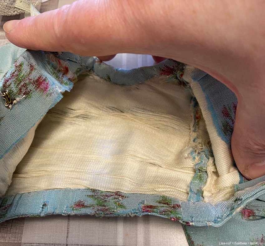 Платье для антикварной куклы в стиле 1870-х