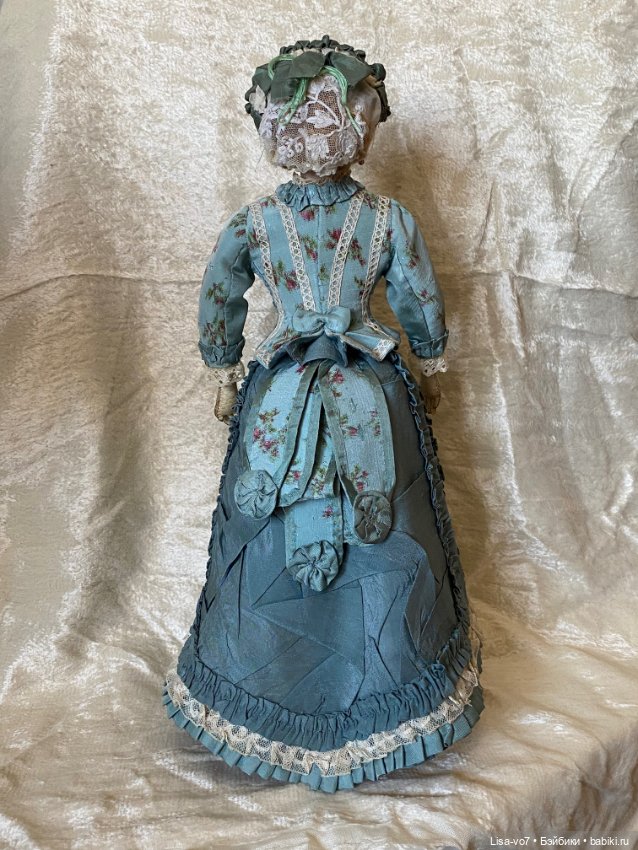 Платье для антикварной куклы в стиле 1870-х (фото 6)