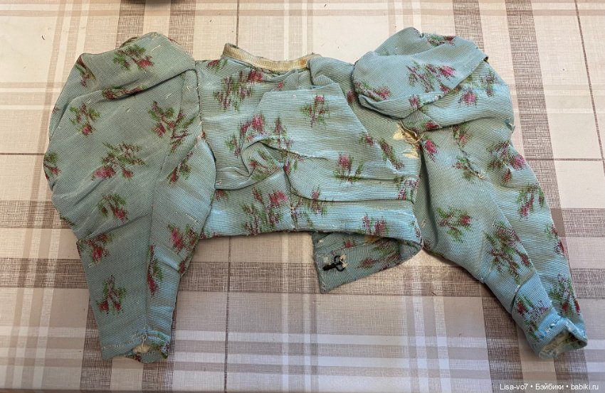 Платье для антикварной куклы в стиле 1870-х (фото 10)