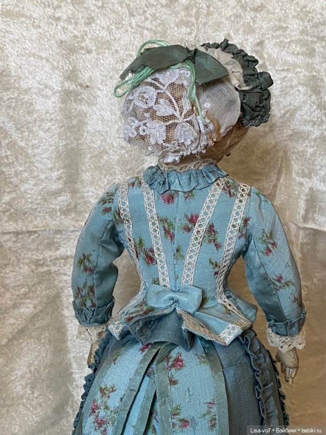 Платье для антикварной куклы в стиле 1870-х (фото 9)