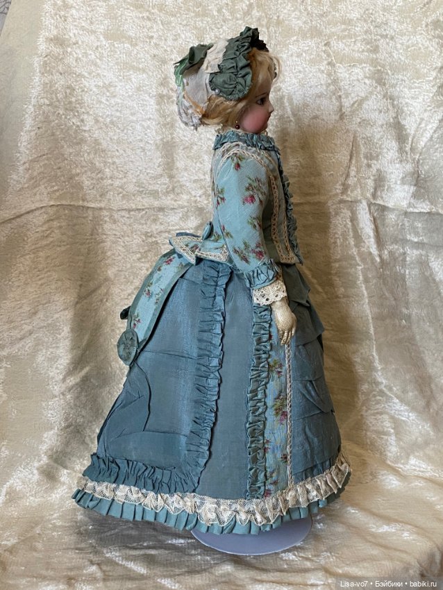 Платье для антикварной куклы в стиле 1870-х (фото 4)