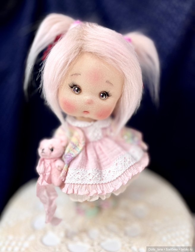 Интерьерная текстильная куколка (фото 5)