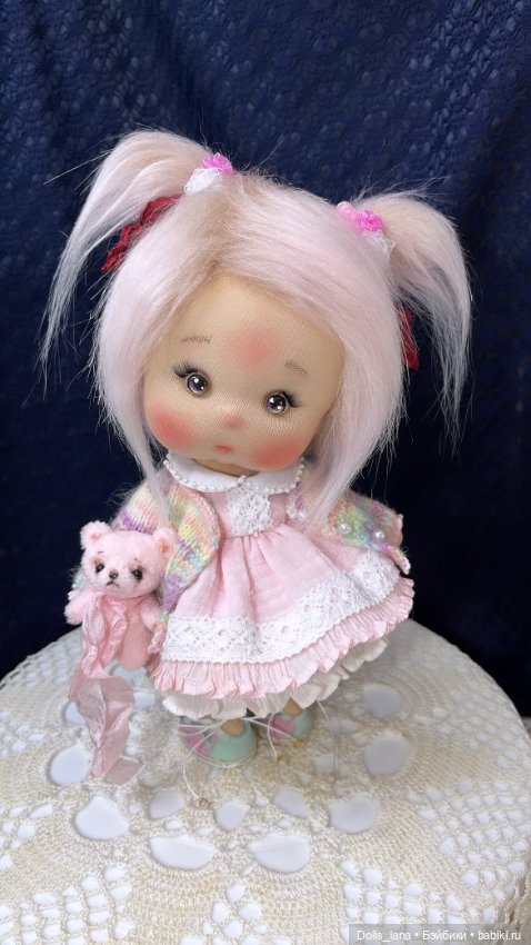 Интерьерная текстильная куколка (фото 6)