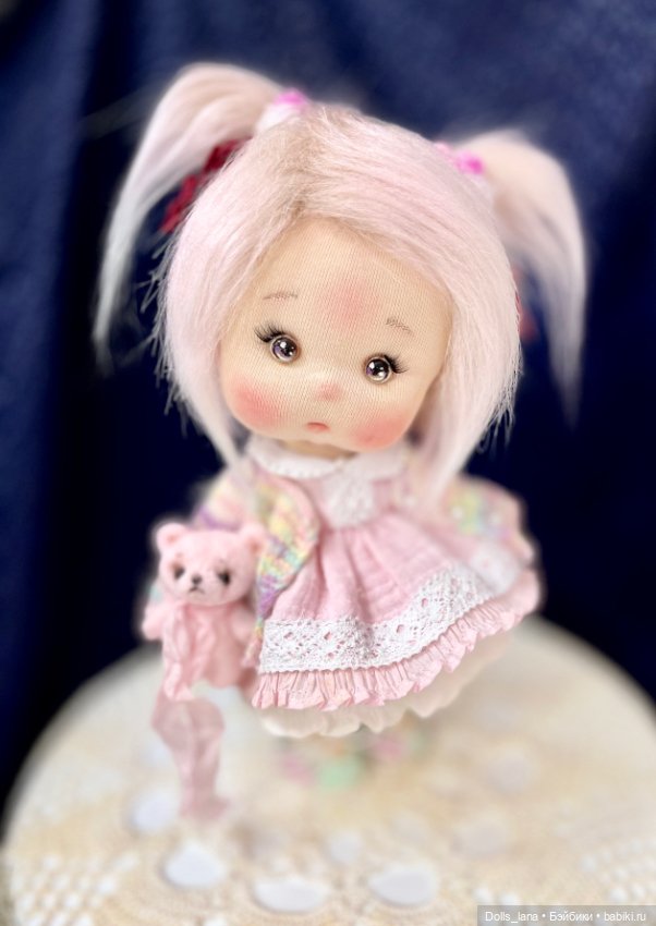 Интерьерная текстильная куколка (фото 4)