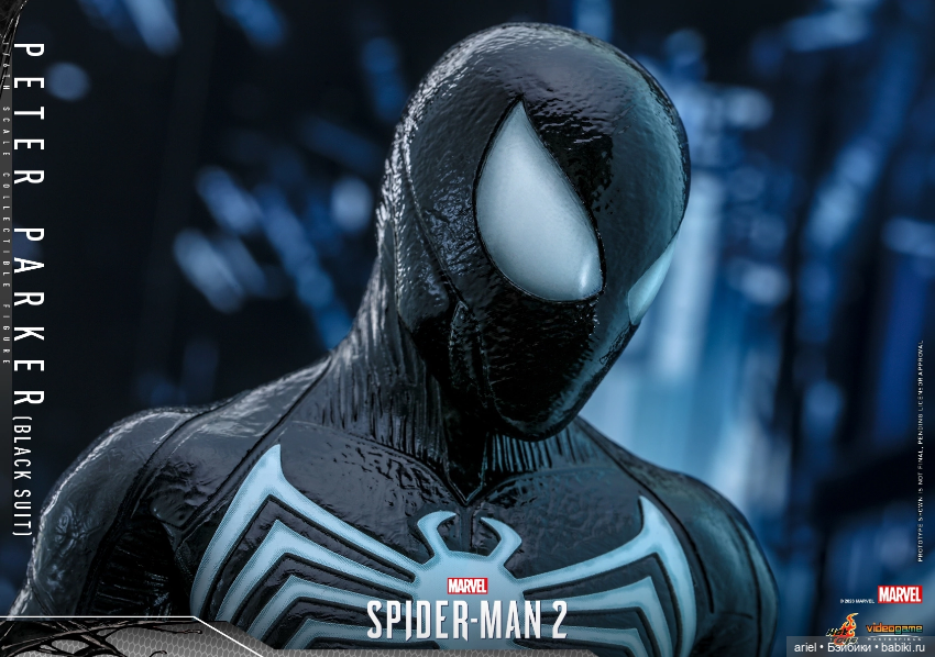 Hot Toys анонсировали фигурку Питера Паркера (в чёрном костюме) по мотивам игры "Marvel’s Spider-Man 2"