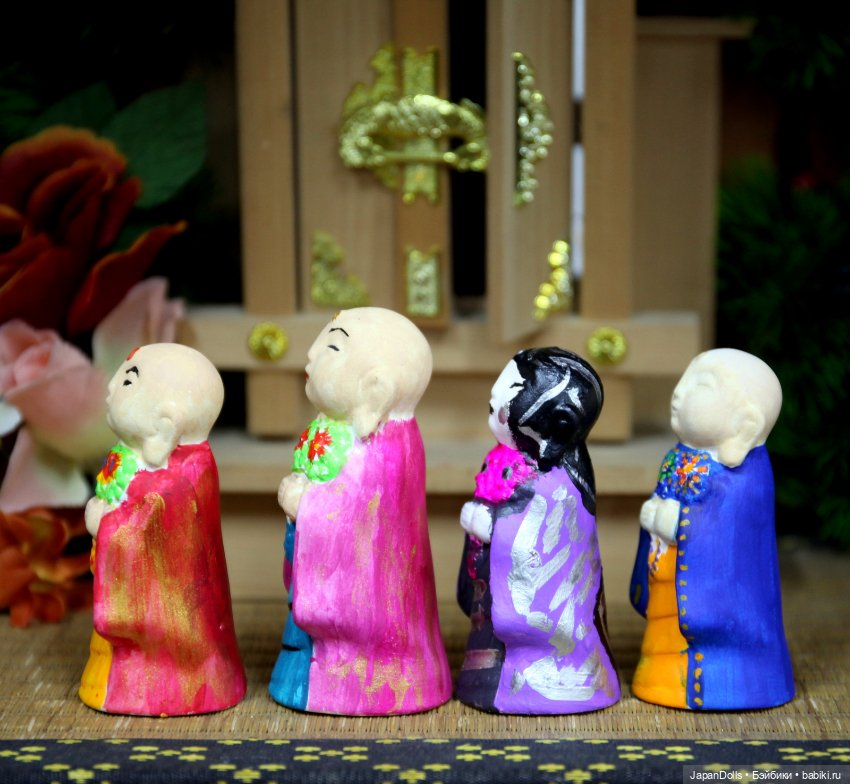 Дзидзо на день рождения на мастер-классе выставки "Япония. Куклы, сказки и легенды" (фото 4)