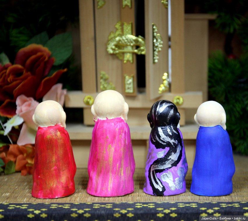 Дзидзо на день рождения на мастер-классе выставки "Япония. Куклы, сказки и легенды" (фото 3)