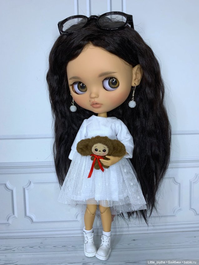 Блайз с Чебурашкой❤️ — Куклы Blythe (Блайз) ООАК: кастом (фото 3)