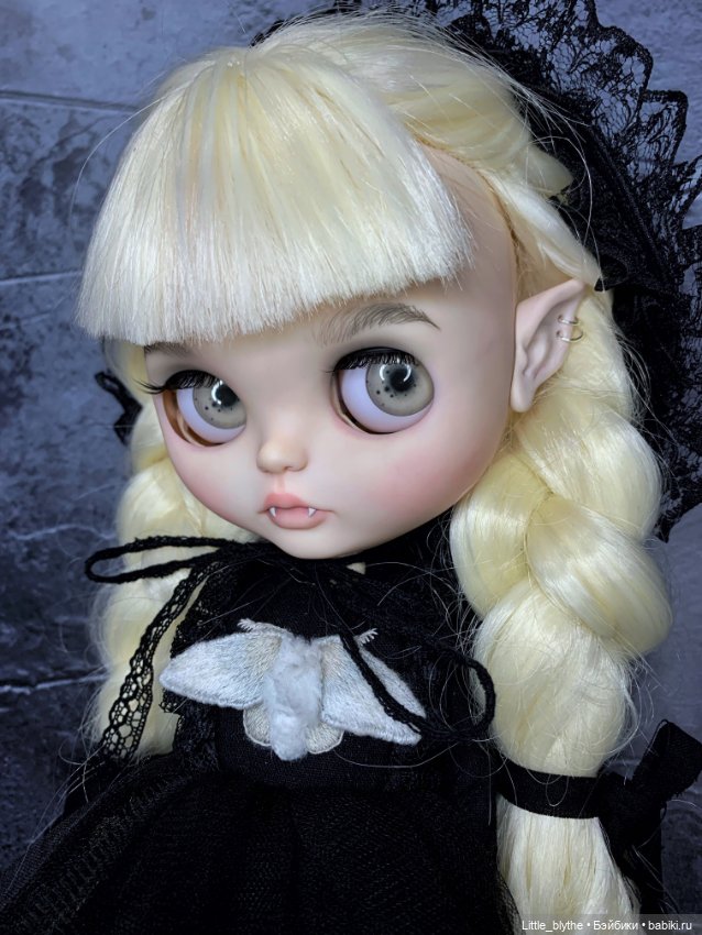 Блайз в образе вампира 🖤 — Куклы Blythe (Блайз) ООАК: кастом (фото 3)