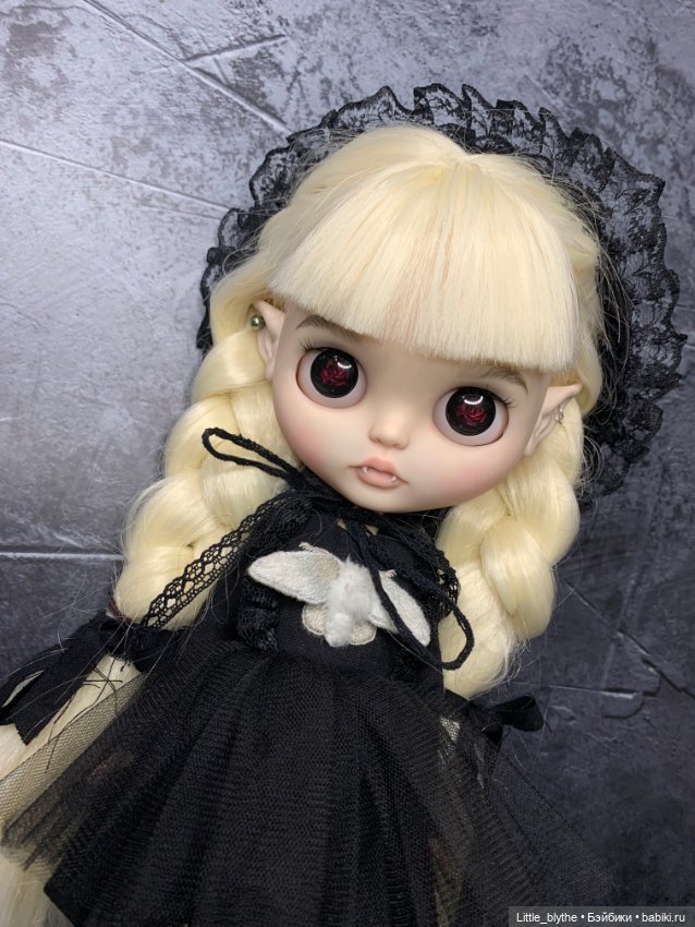 Блайз в образе вампира 🖤 — Куклы Blythe (Блайз) ООАК: кастом (фото 4)