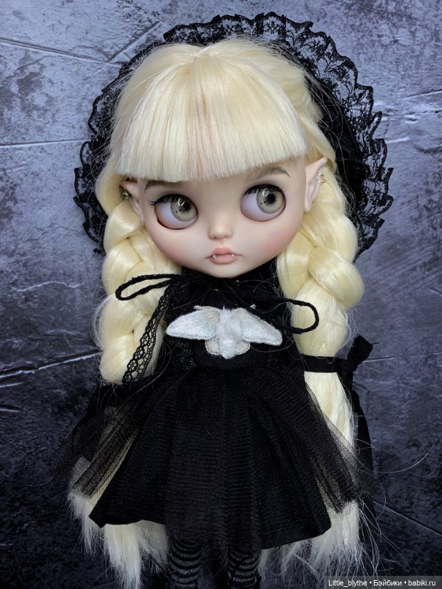 Блайз в образе вампира 🖤 — Куклы Blythe (Блайз) ООАК: кастом (фото 2)
