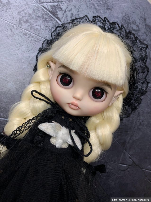Блайз в образе вампира 🖤 — Куклы Blythe (Блайз) ООАК: кастом