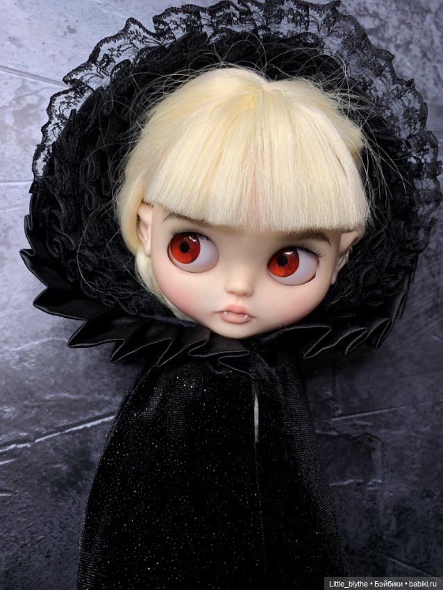 Блайз в образе вампира 🖤 — Куклы Blythe (Блайз) ООАК: кастом