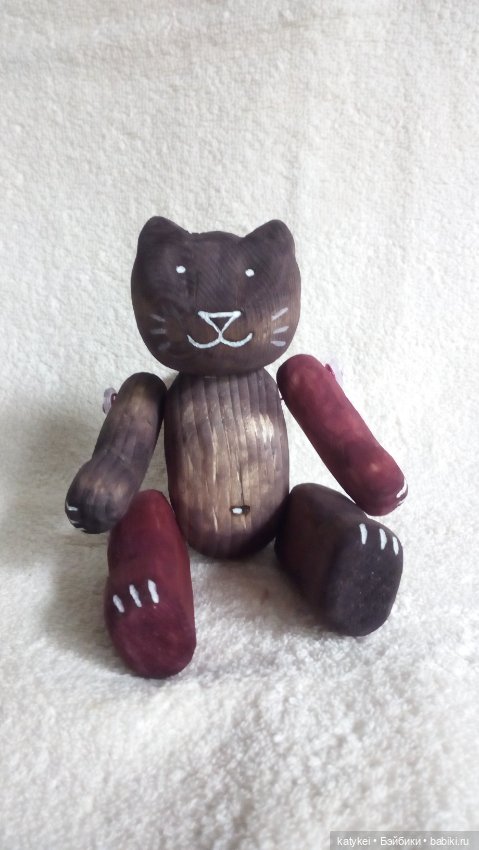 Кот кок — Авторские игрушки из дерева: резьба (фото 3)