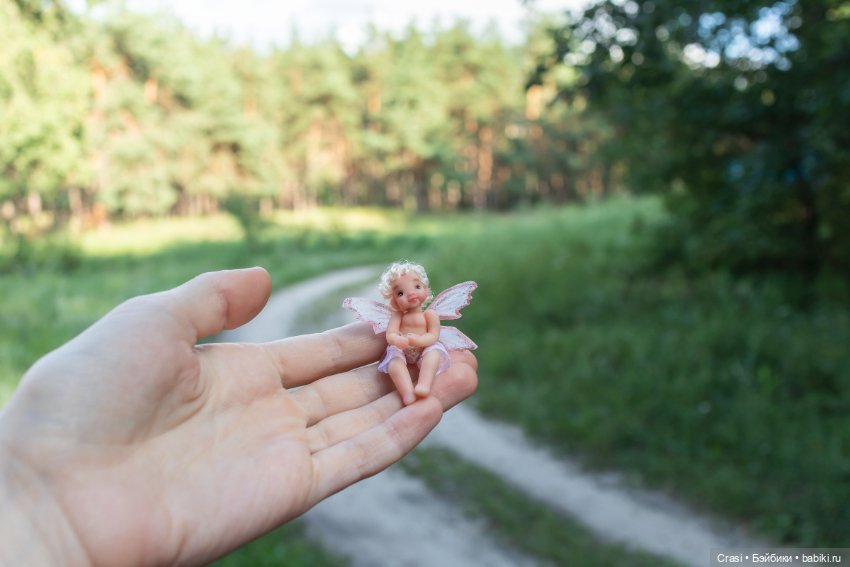 Крошечная феечка — Авторские миниатюрные куклы: лепка (фото 2)