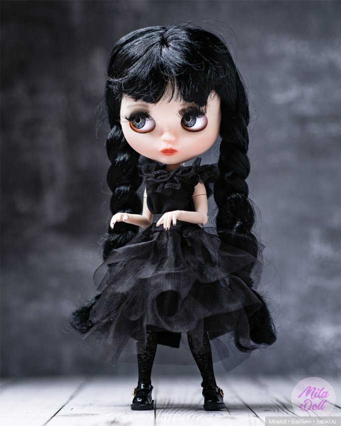 Моя первая кастомная Блайз под Венсдей (фото 4)