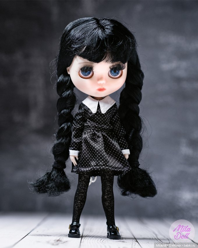 Моя первая кастомная Блайз под Венсдей (фото 6)