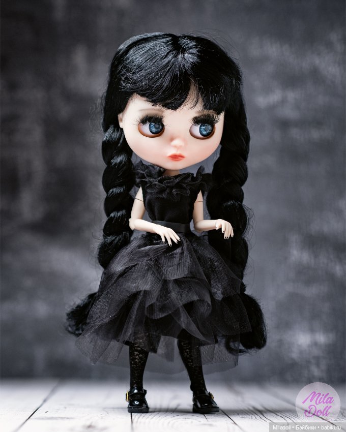 Моя первая кастомная Блайз под Венсдей (фото 3)