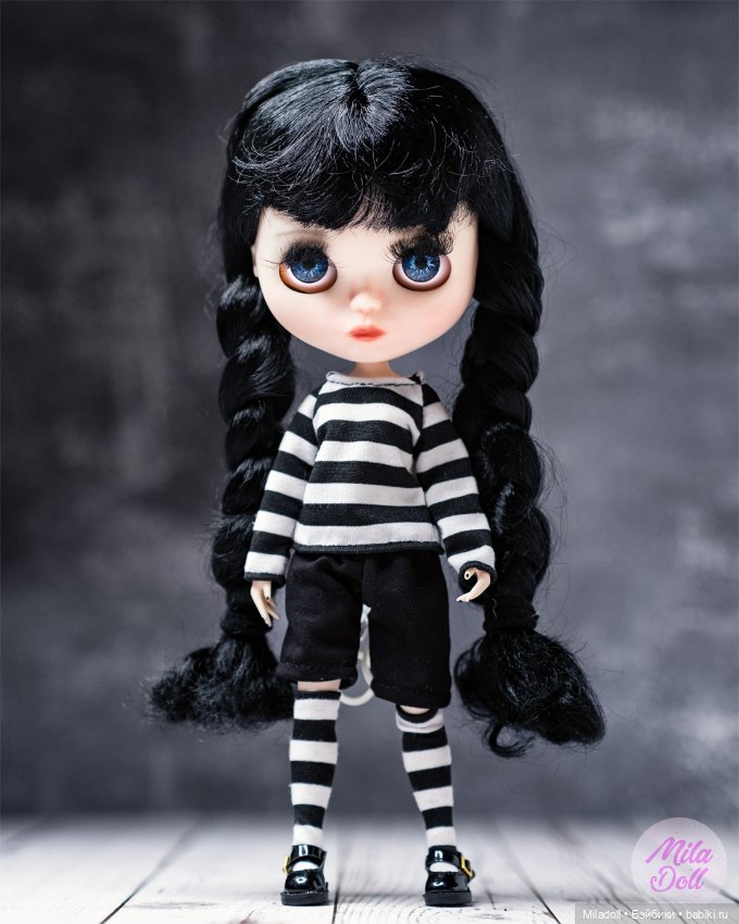 Моя первая кастомная Блайз под Венсдей (фото 7)