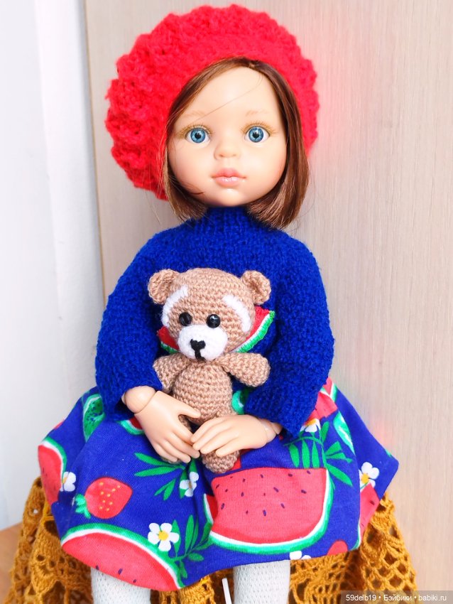 Комплект одежды для кукол Паола Рейна "Арбузные дольки"