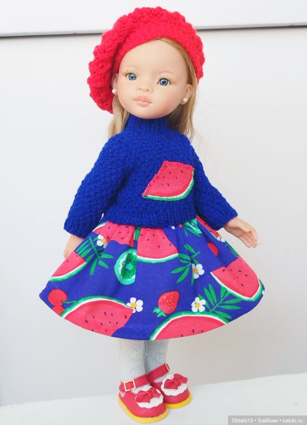 Комплект одежды для кукол Паола Рейна "Арбузные дольки" (фото 5)