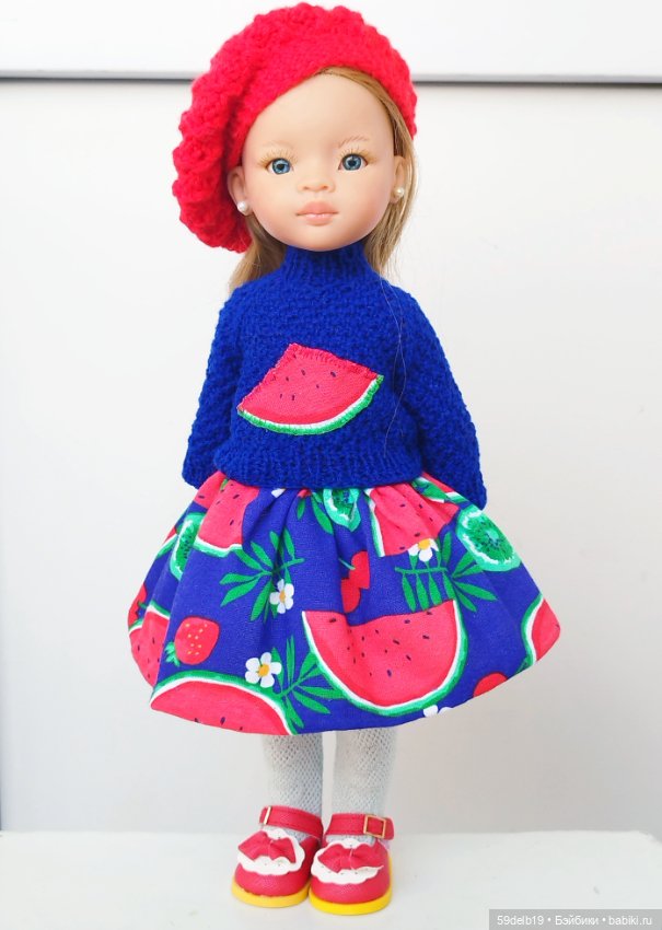 Комплект одежды для кукол Паола Рейна "Арбузные дольки" (фото 7)