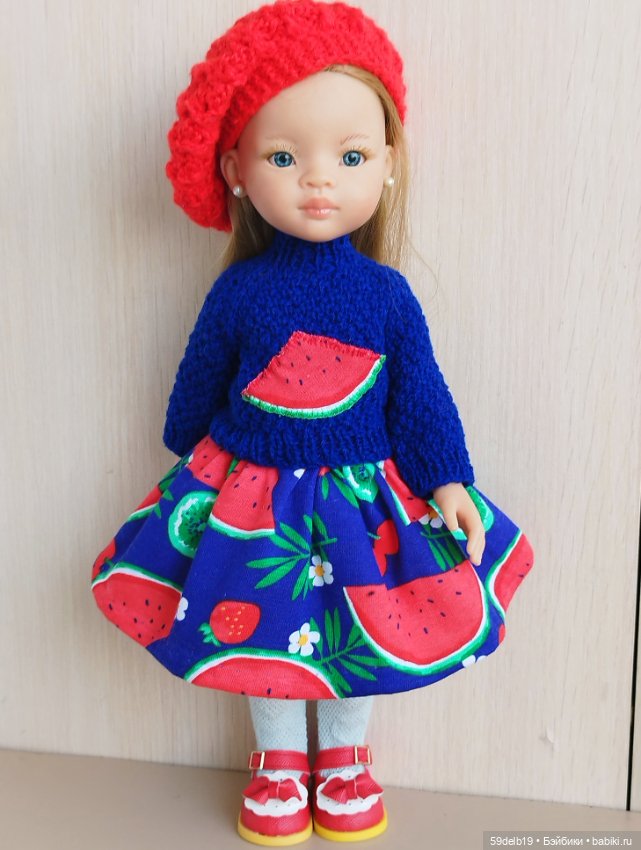 Комплект одежды для кукол Паола Рейна "Арбузные дольки" (фото 6)