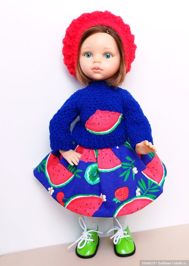 Комплект одежды для кукол Паола Рейна "Арбузные дольки" (фото 9)