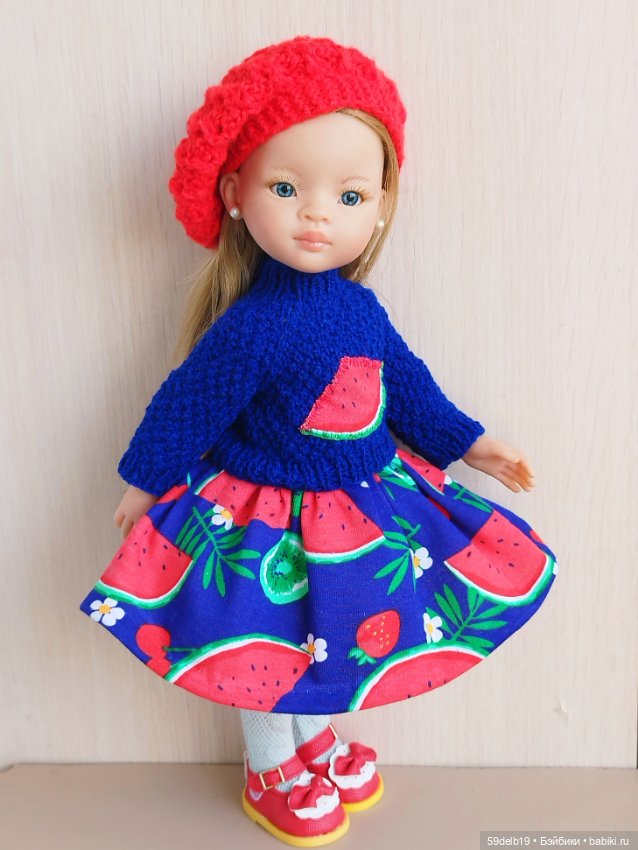 Комплект одежды для кукол Паола Рейна "Арбузные дольки" (фото 4)