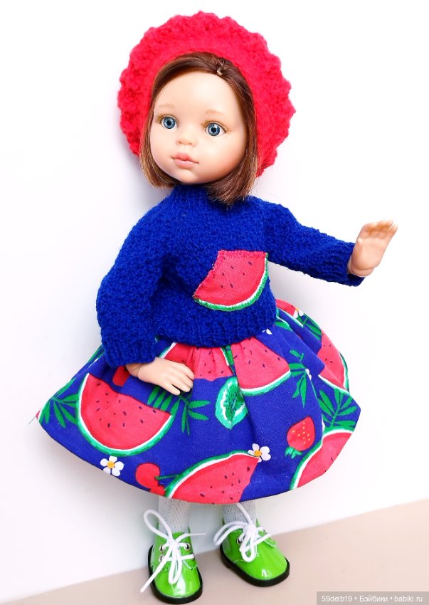 Комплект одежды для кукол Паола Рейна "Арбузные дольки"