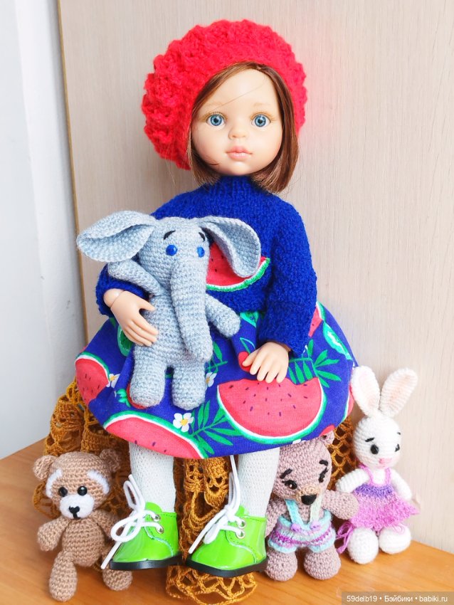 Комплект одежды для кукол Паола Рейна "Арбузные дольки"