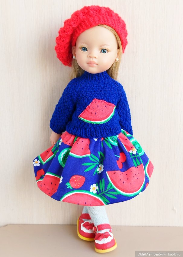 Комплект одежды для кукол Паола Рейна "Арбузные дольки" (фото 3)