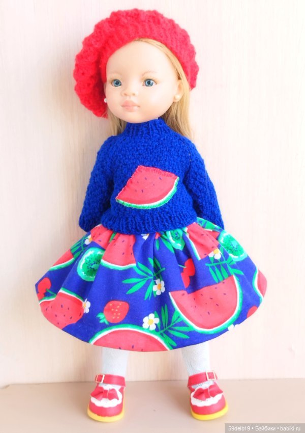 Комплект одежды для кукол Паола Рейна "Арбузные дольки" (фото 2)