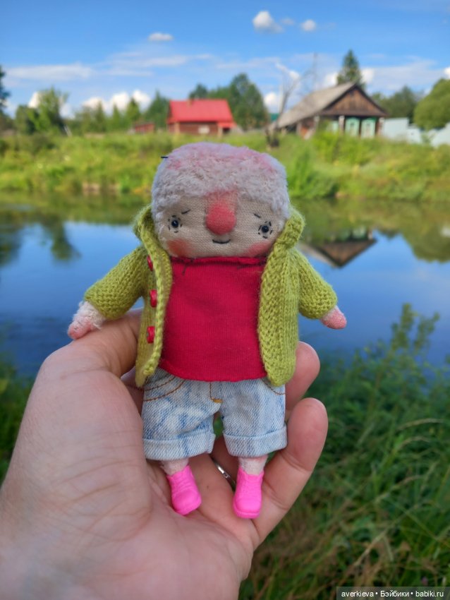 Ещё один чудесный день — Текстильные игрушки и примитивы: кофейные