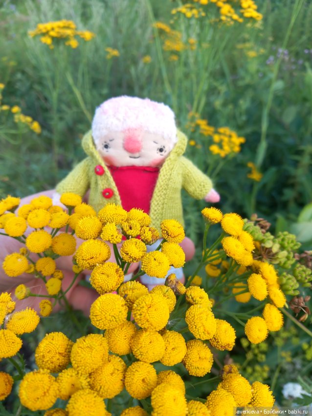 Ещё один чудесный день — Текстильные игрушки и примитивы: кофейные