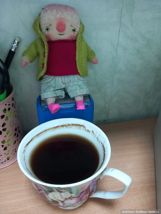Ещё один чудесный день — Текстильные игрушки и примитивы: кофейные (фото 5)