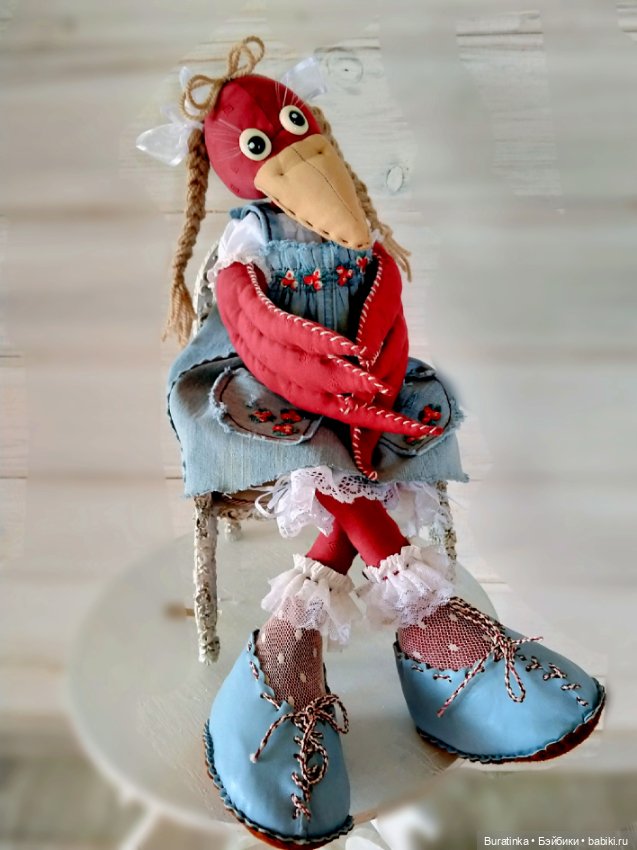 Зойка - первоклассница — Текстильные игрушки и примитивы: кофейные (фото 4)