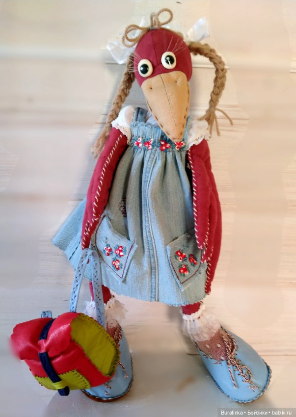 Зойка - первоклассница — Текстильные игрушки и примитивы: кофейные