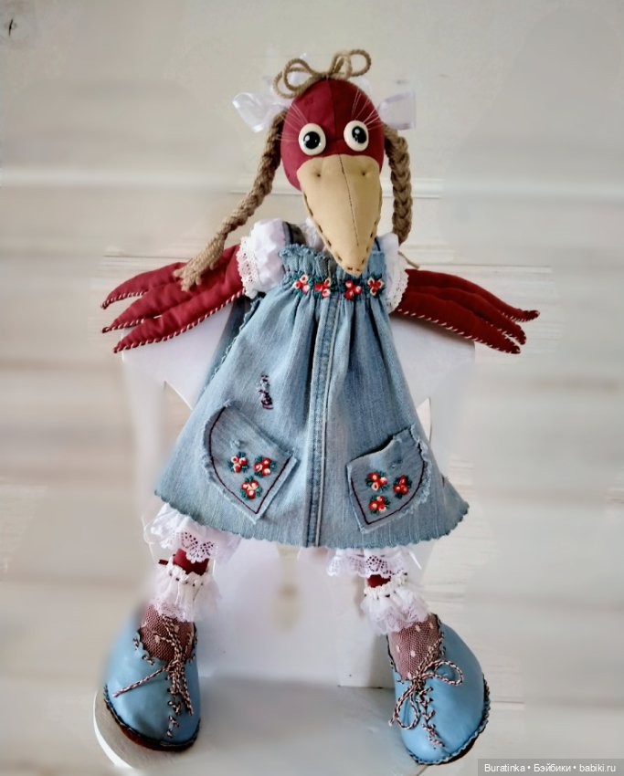 Зойка - первоклассница — Текстильные игрушки и примитивы: кофейные (фото 6)