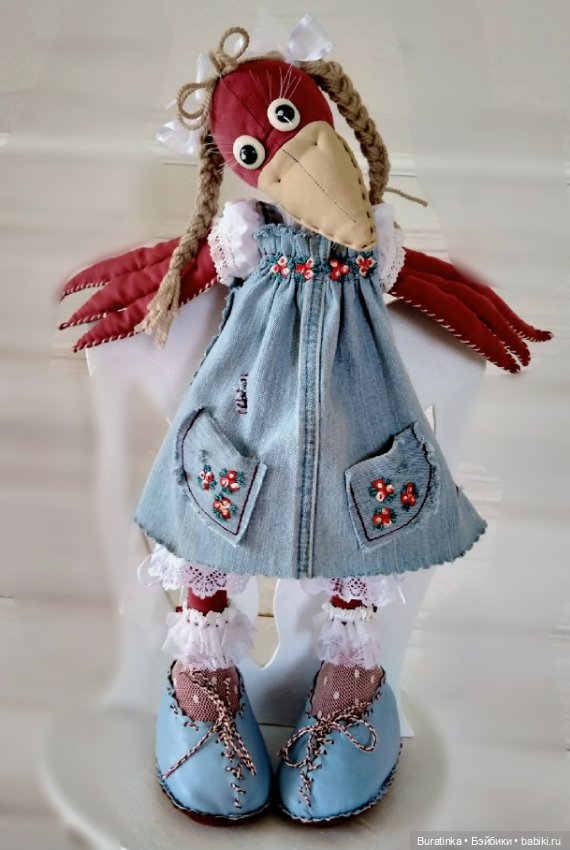 Зойка - первоклассница — Текстильные игрушки и примитивы: кофейные (фото 5)