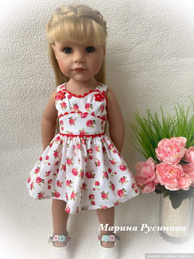История одного сарафана — Одежда и обувь для кукол своими руками: фото (фото 6)