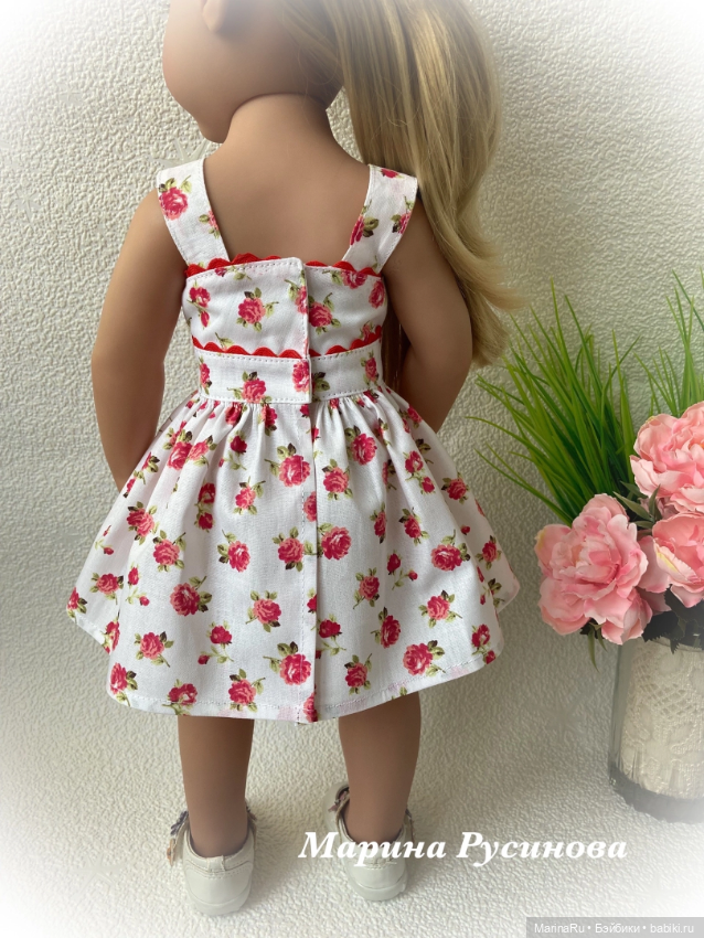 История одного сарафана — Одежда и обувь для кукол своими руками: фото (фото 5)