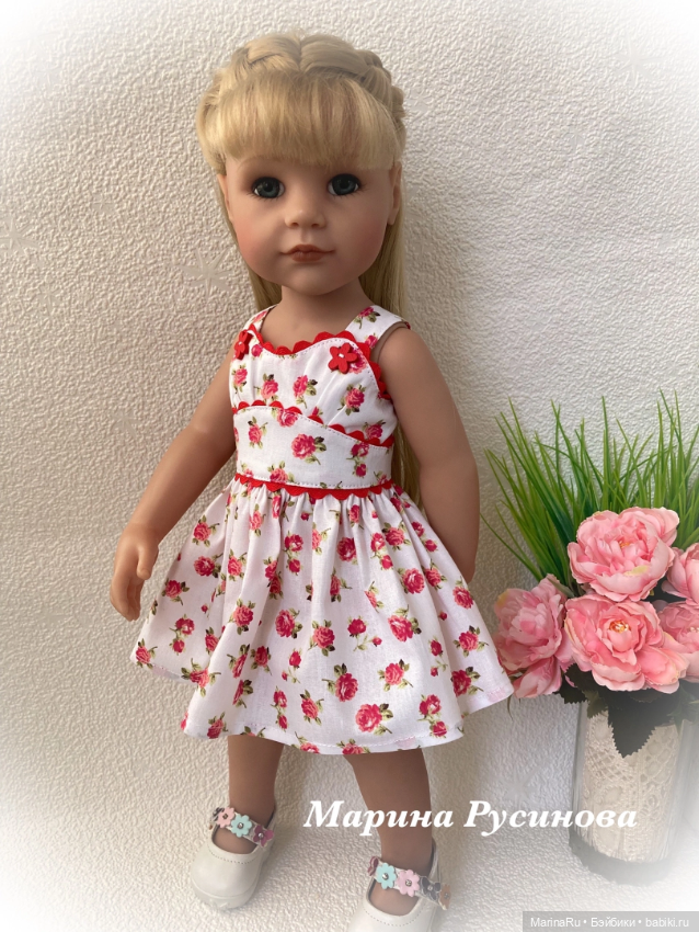История одного сарафана — Одежда и обувь для кукол своими руками: фото (фото 7)