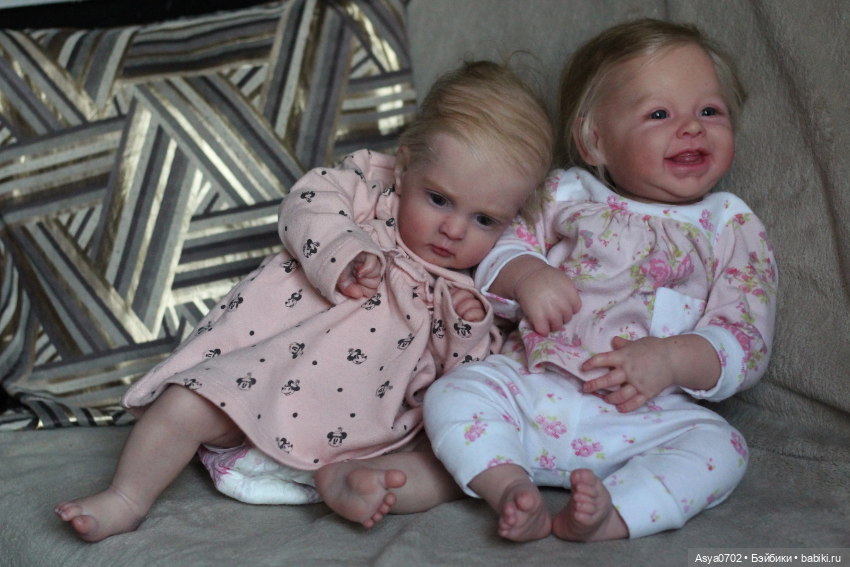 Две сестрички в объективе Куклы реборн Анастасии Коченовой
