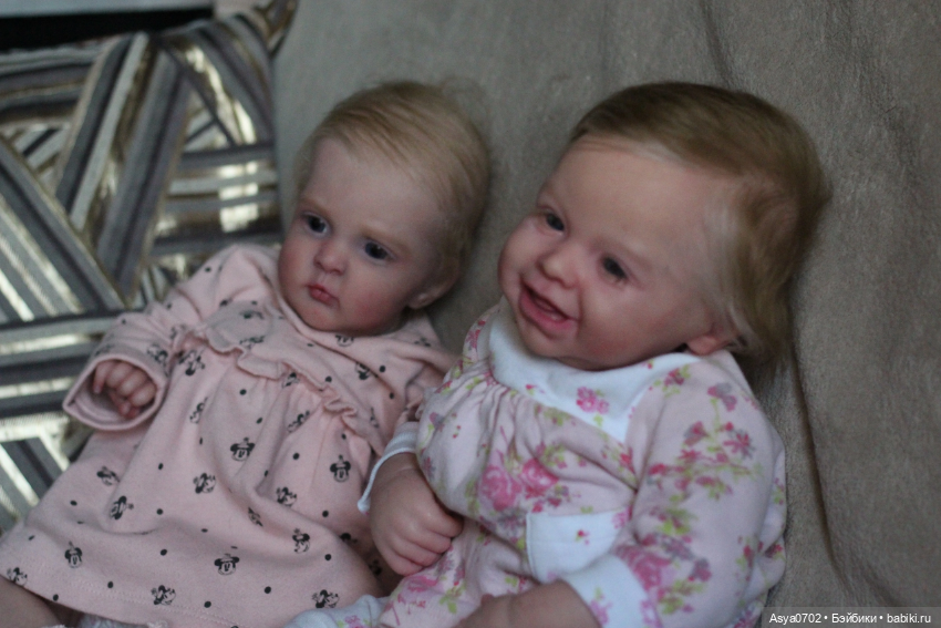 Две сестрички в объективе Куклы реборн Анастасии Коченовой (фото 6)