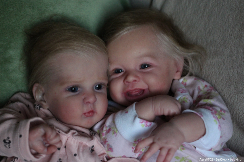 Две сестрички в объективе Куклы реборн Анастасии Коченовой